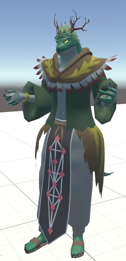 VRChat用アバター「どこでもお花見できるルイド・リーヴス」【オリジナル3Dモデル】