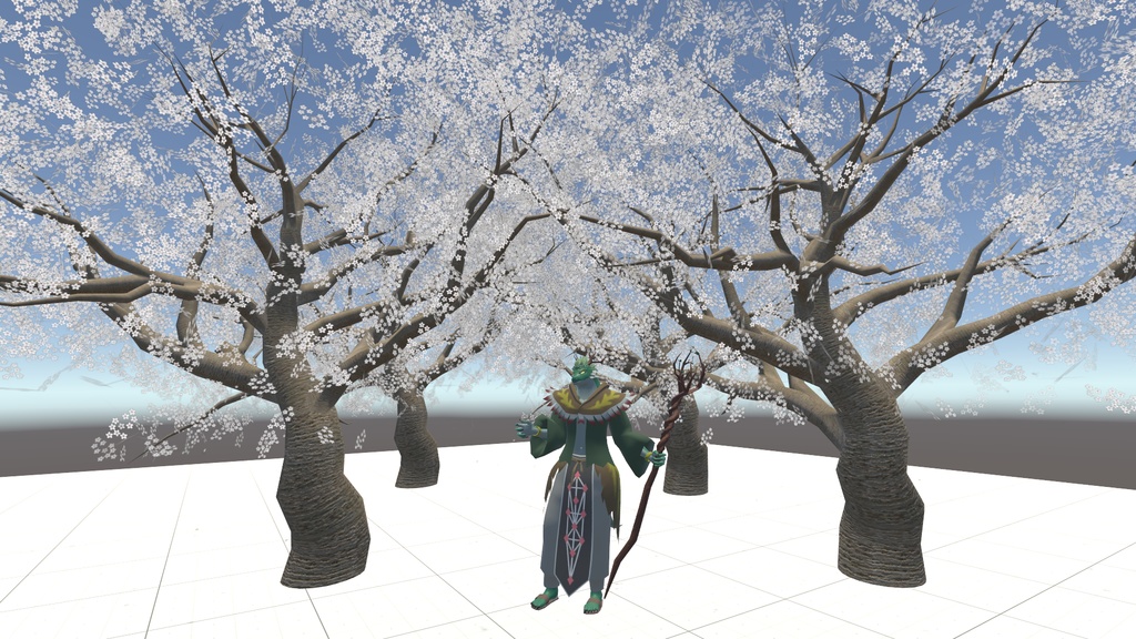 VRChat用アバター「どこでもお花見できるルイド・リーヴス」【オリジナル3Dモデル】