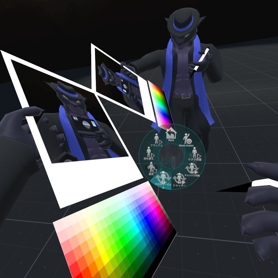 VRChat用「撮れる!描ける!インスタントカメラ(ポラロイドカメラ)3.0」【アバター用アクセサリー】(旧バージョン)
