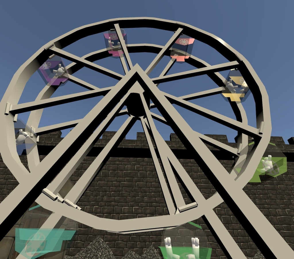 VRChat用アバター「フリーフォールや観覧車を設置できるカラスアバター」【オリジナル3Dモデル】