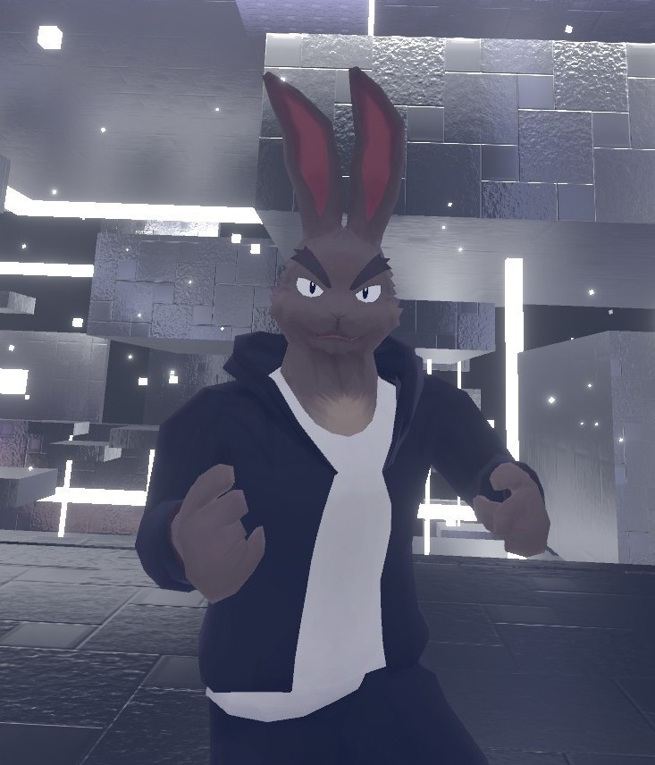 VRChat用「角付き兎獣人青年アバター『ジャカ郎』」