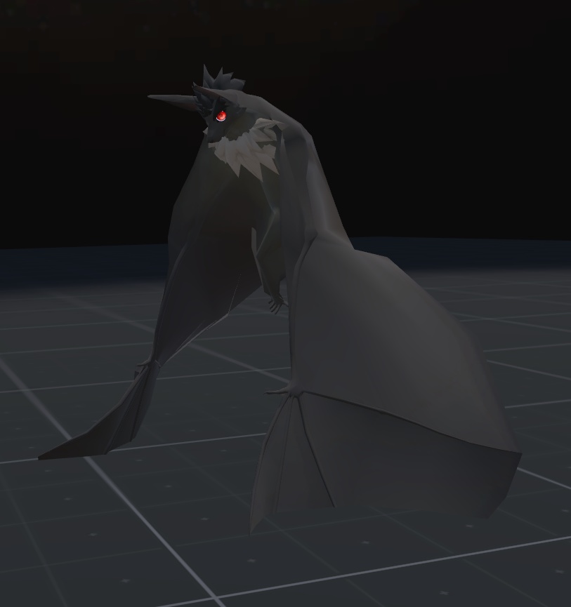 VRChat用「コウモリアバター『ヘンプくん』【コライダージャンプと飛行モーション付き】」