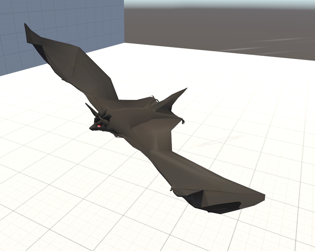 VRChat用「コウモリアバター『ヘンプくん』【コライダージャンプと飛行モーション付き】」