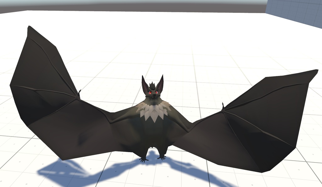 VRChat用「コウモリアバター『ヘンプくん』【コライダージャンプと飛行モーション付き】」