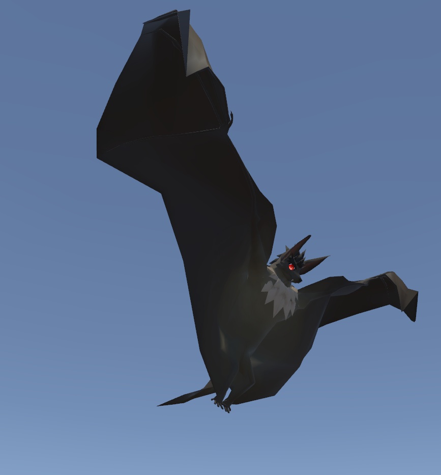 VRChat用「コウモリアバター『ヘンプくん』【コライダージャンプと飛行モーション付き】」