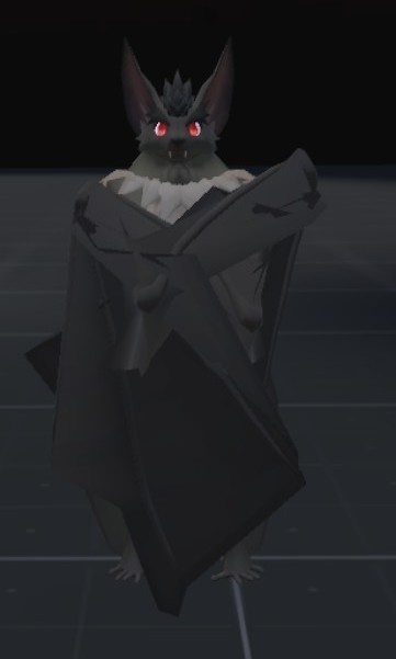 VRChat用「コウモリアバター『ヘンプくん』【コライダージャンプと飛行モーション付き】」