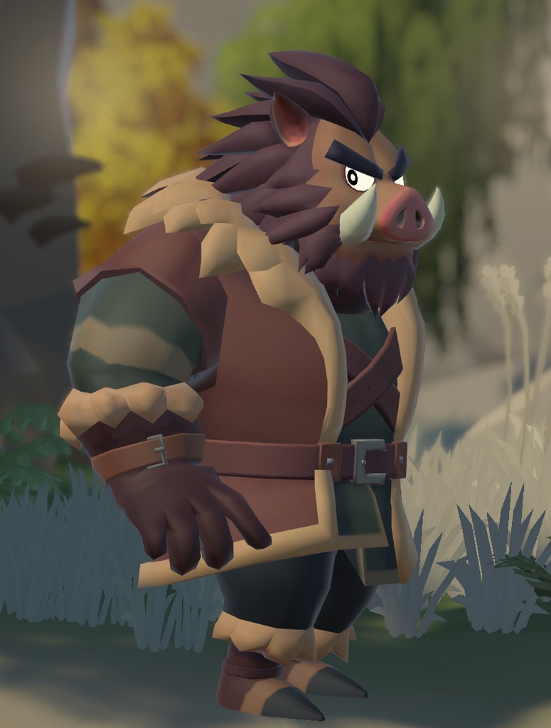 VRChat用「猪獣人アバター『タスくん』」