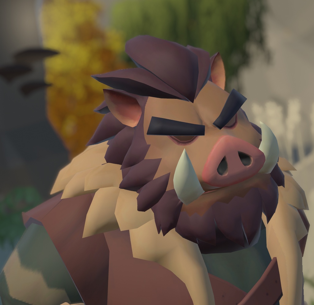 VRChat用「猪獣人アバター『タスくん』」