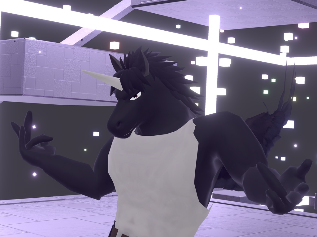 VRChat用「馬獣人アバター『パドくん』【コライダージャンプ付き】」