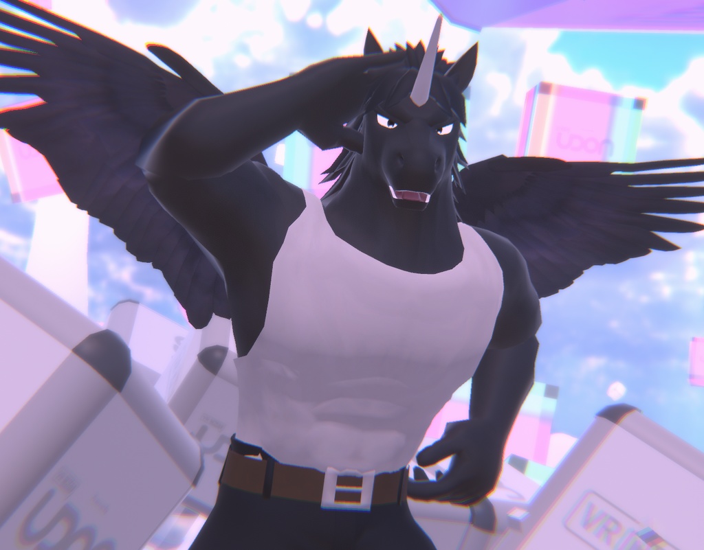 VRChat用「馬獣人アバター『パドくん』【コライダージャンプ付き】」