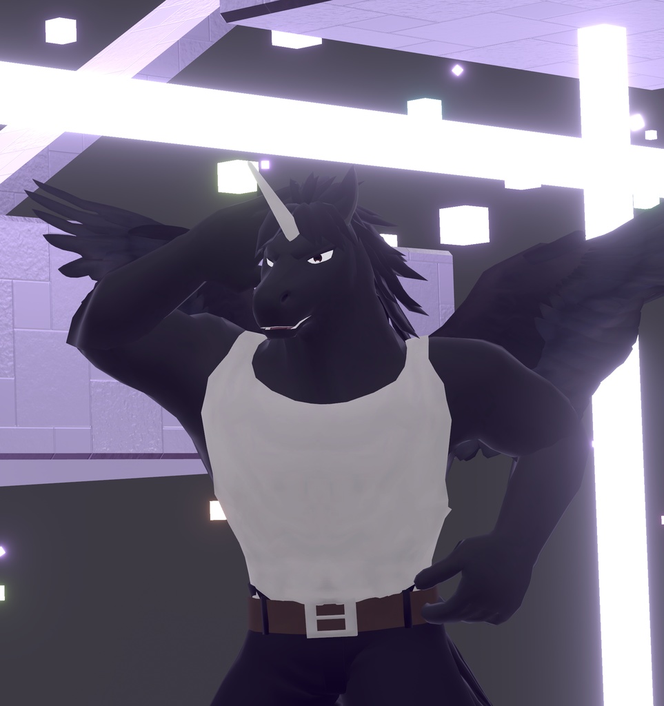 VRChat用「馬獣人アバター『パドくん』【コライダージャンプ付き】」