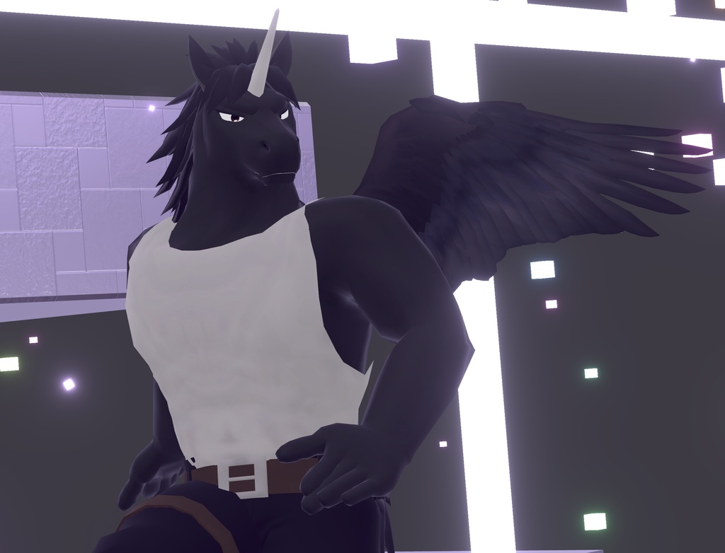 VRChat用「馬獣人アバター『パドくん』【コライダージャンプ付き】」