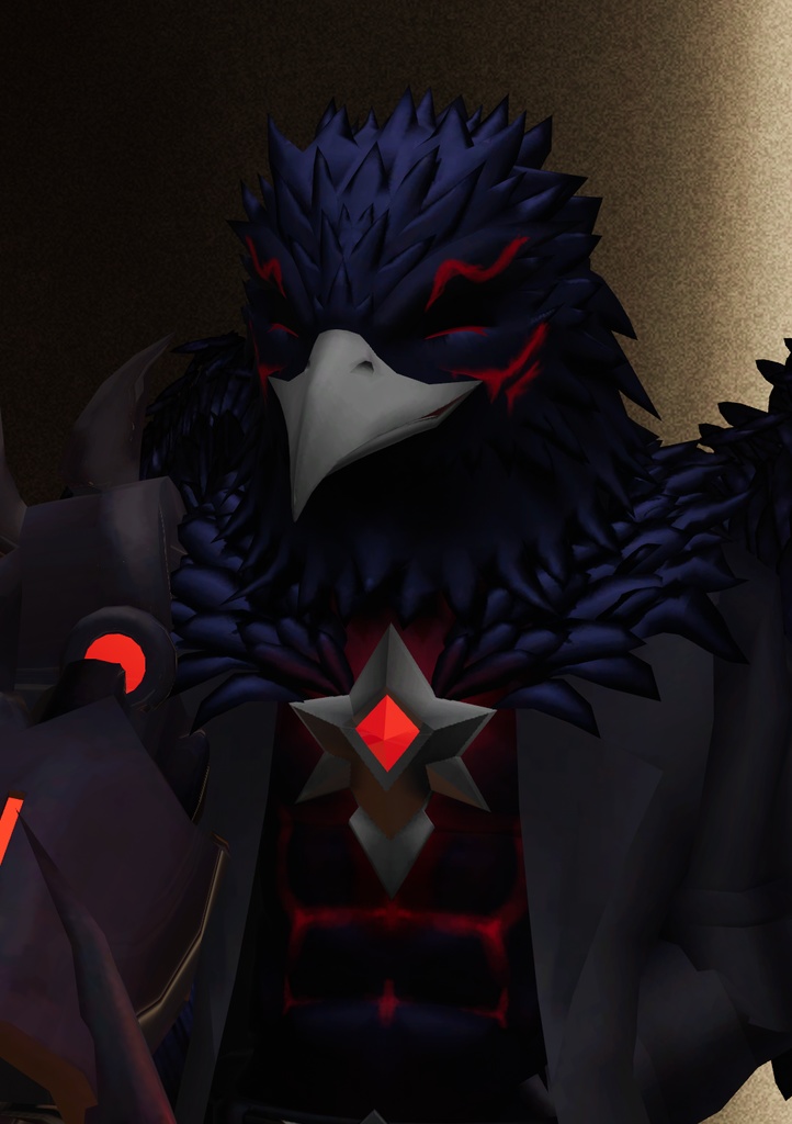 VRChat用カラス獣人アバター『八咫九郎(やたくろう)』