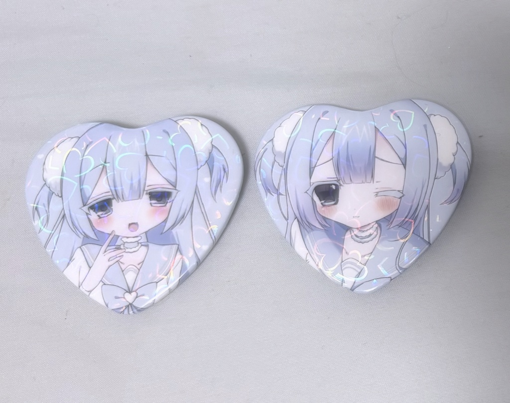 萌え萌えくるしみハート缶バッジ2コセット♡