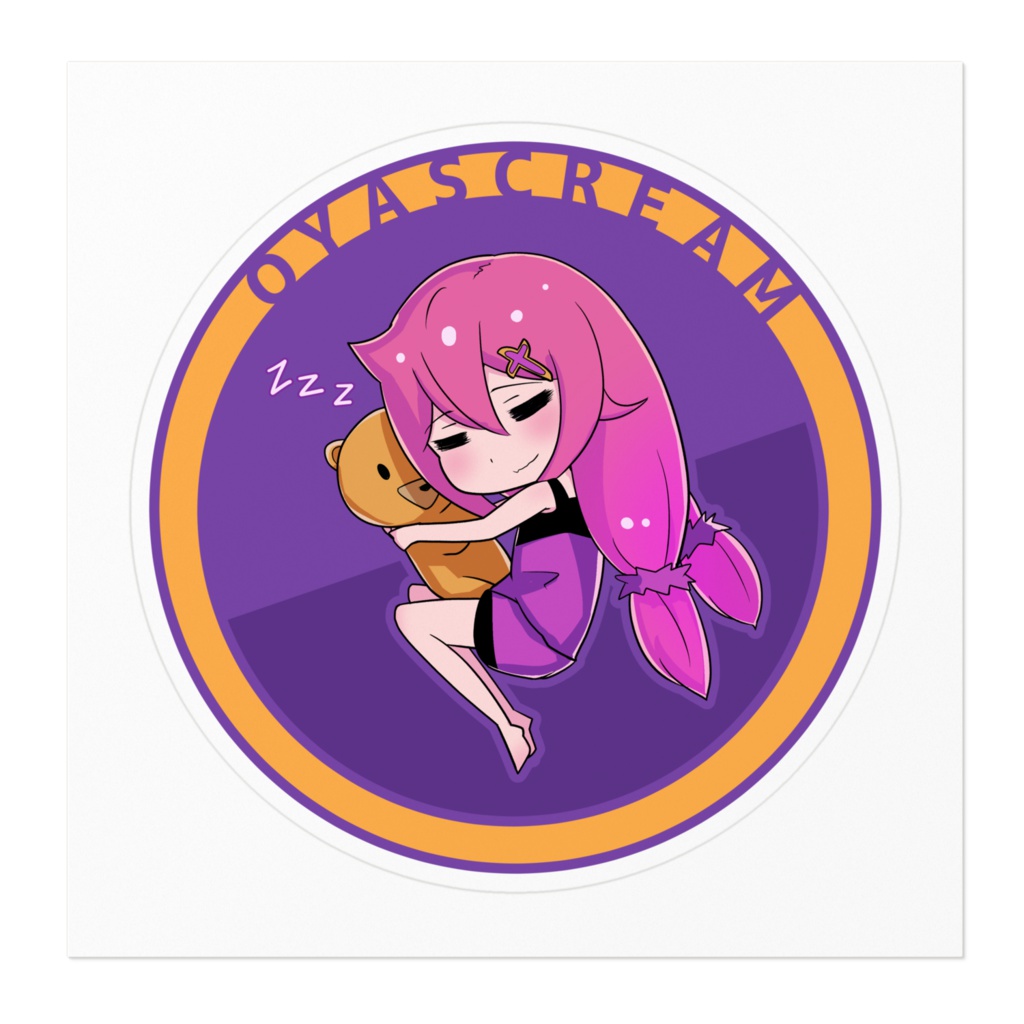 おやすくりーむステッカー