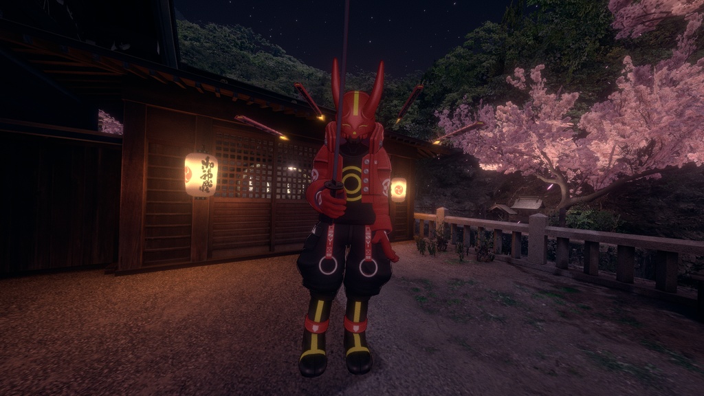 【変形棍棒刀】割霞 / Waregasumi【ModularAvatarギミック付属】