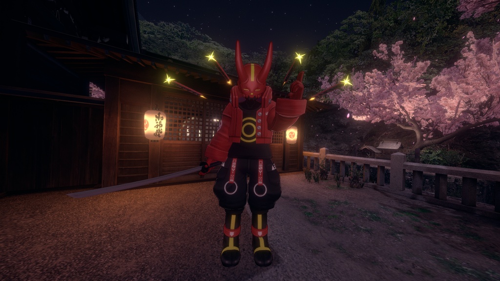 【変形棍棒刀】割霞 / Waregasumi【ModularAvatarギミック付属】