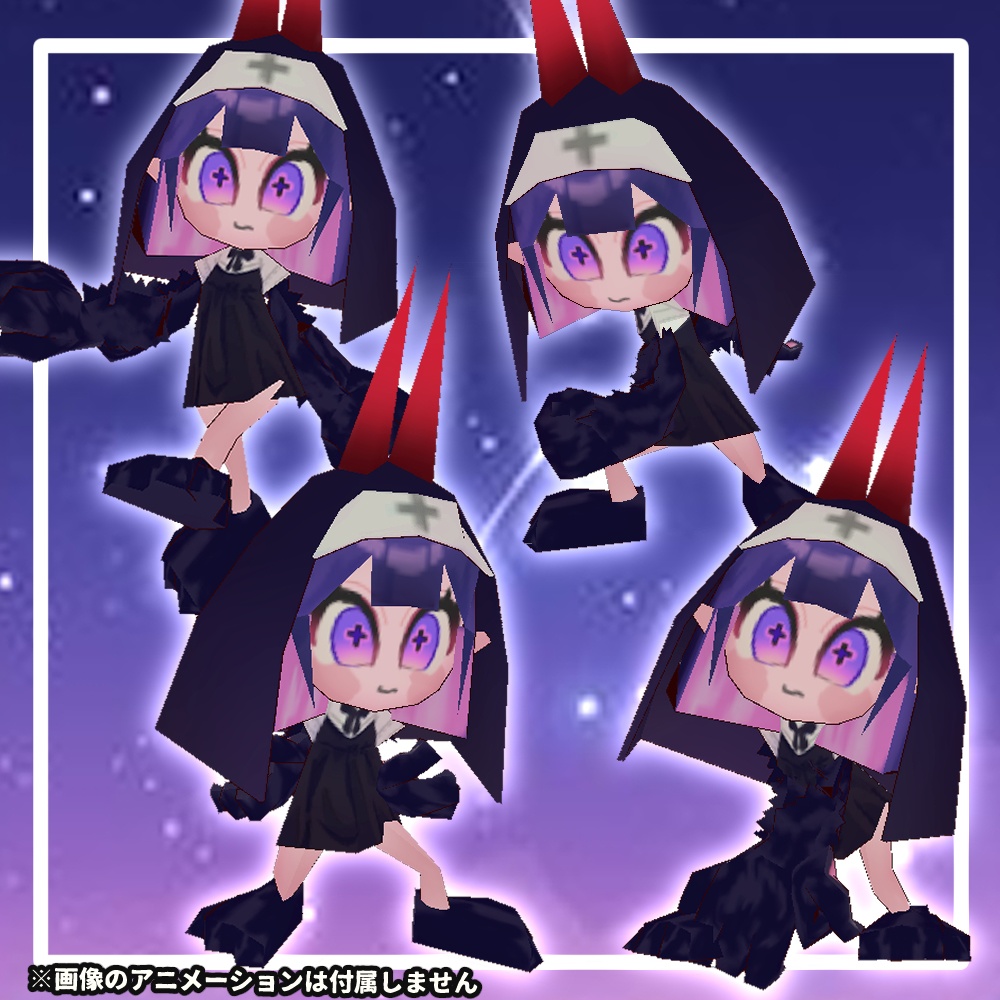 【オリジナル3Dモデル】ローポリ『papho‐ぱふぉ‐』【Quest対応VRChat想定】