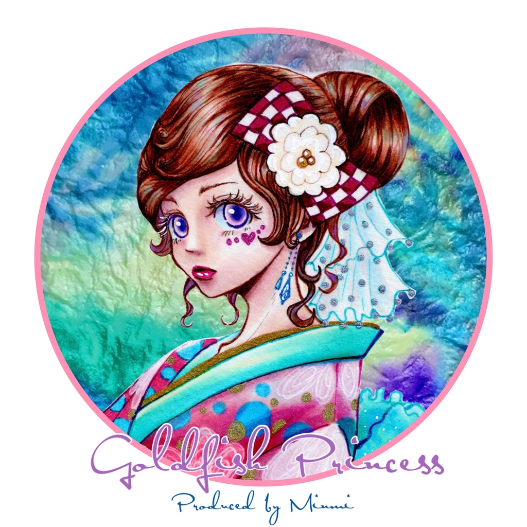 金魚姫 鏡付きキーチェーン