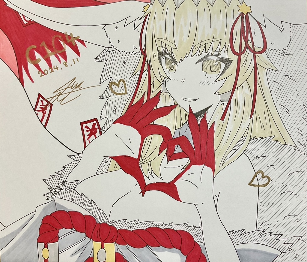 【C104】FGO 闇のコヤンスカヤ中色紙