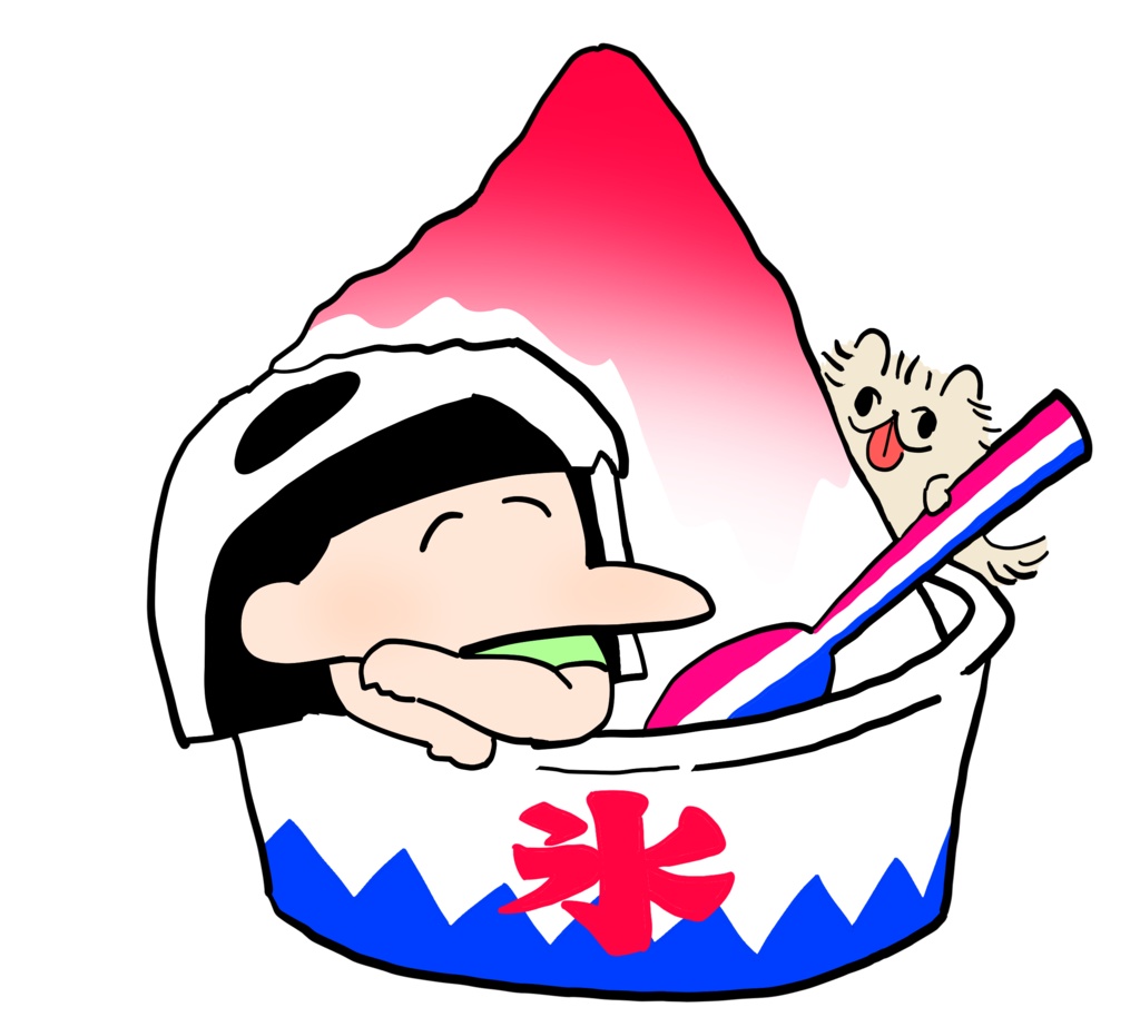 納涼!ちべたいおやつとすりみちゃんアクリルキーホルダー