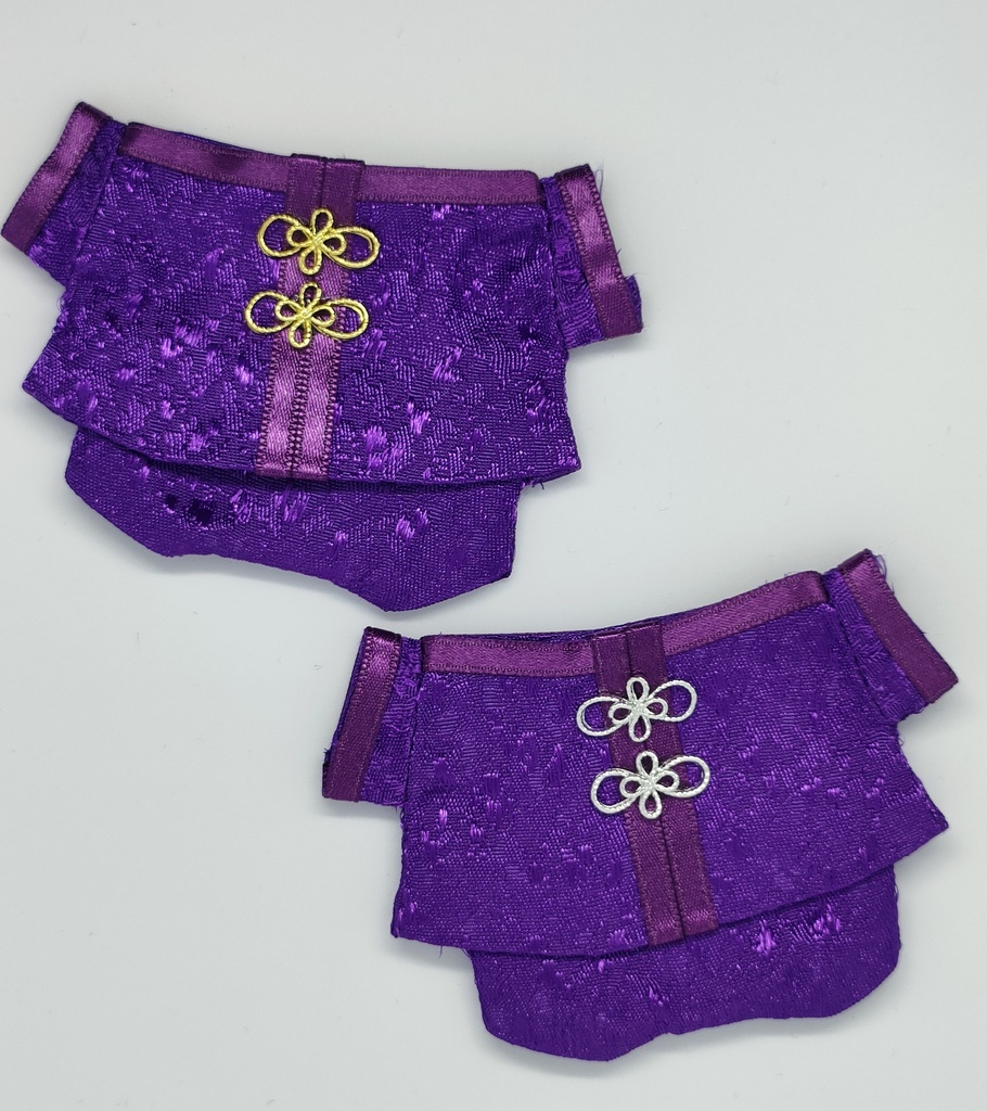 推し色チャイナ服‐濃紫‐(ちびぐるみ)