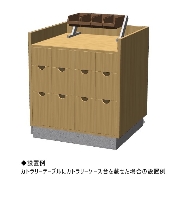 ファミレス用カトラリーセット【3D素材】