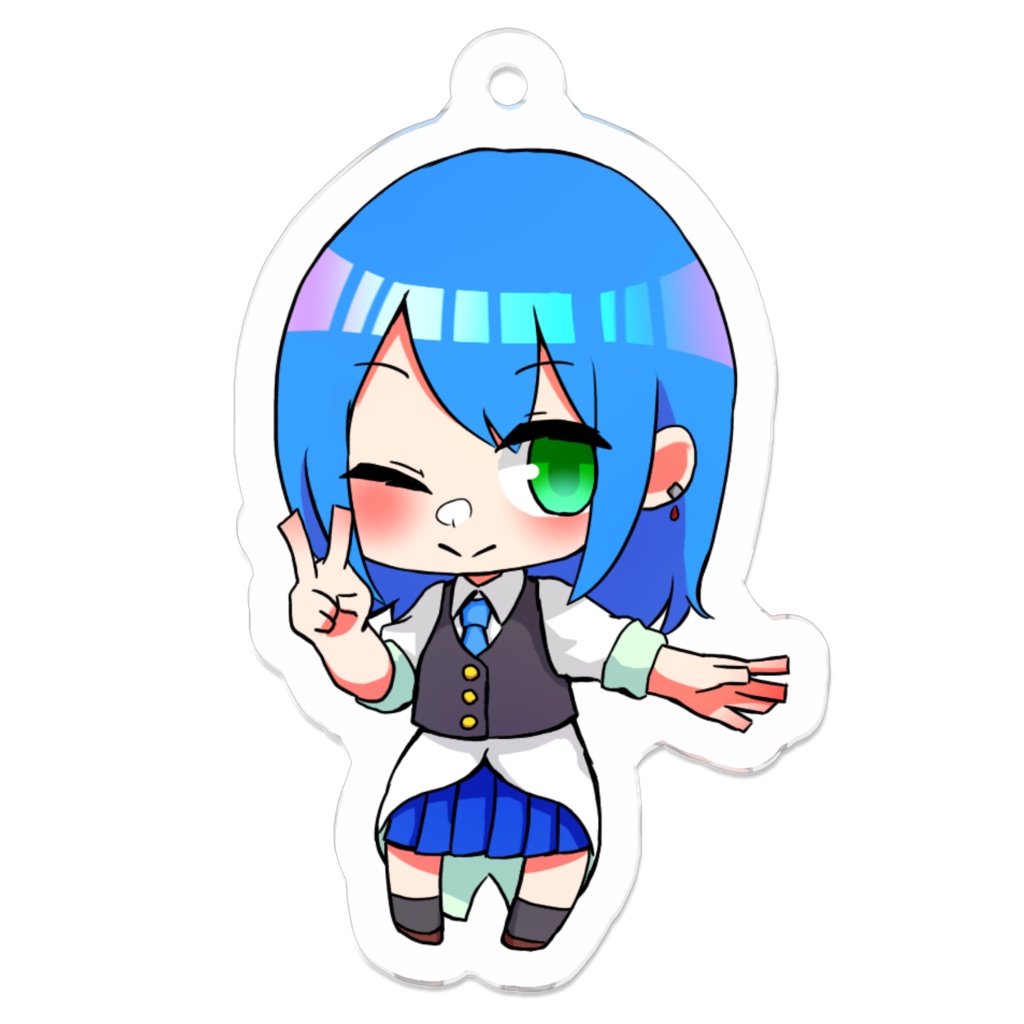 青呑にか　アクリルキーホルダー