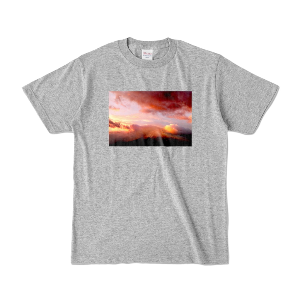 Tシャツ（富士に朝焼け雲）095