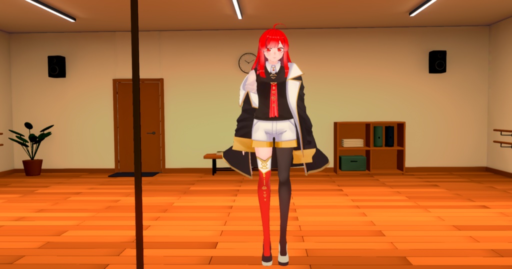【Warudo用】3Dダンススタジオ|リアルタイムミラー対応