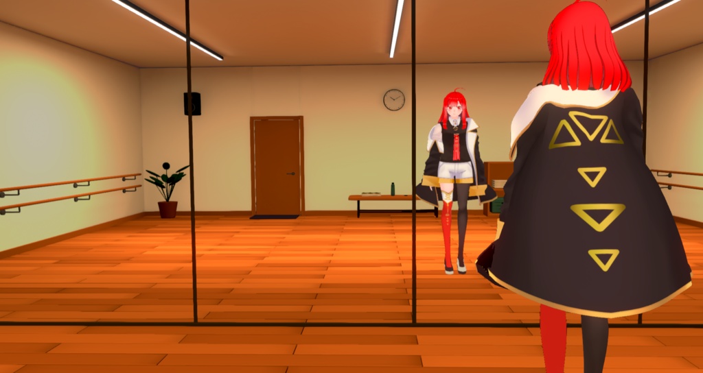 【Warudo用】3Dダンススタジオ|リアルタイムミラー対応
