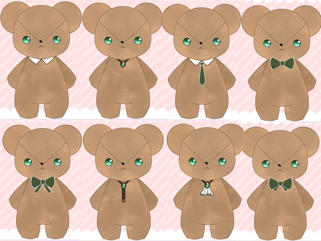 (汎用)くまのぬいぐるみ live2d