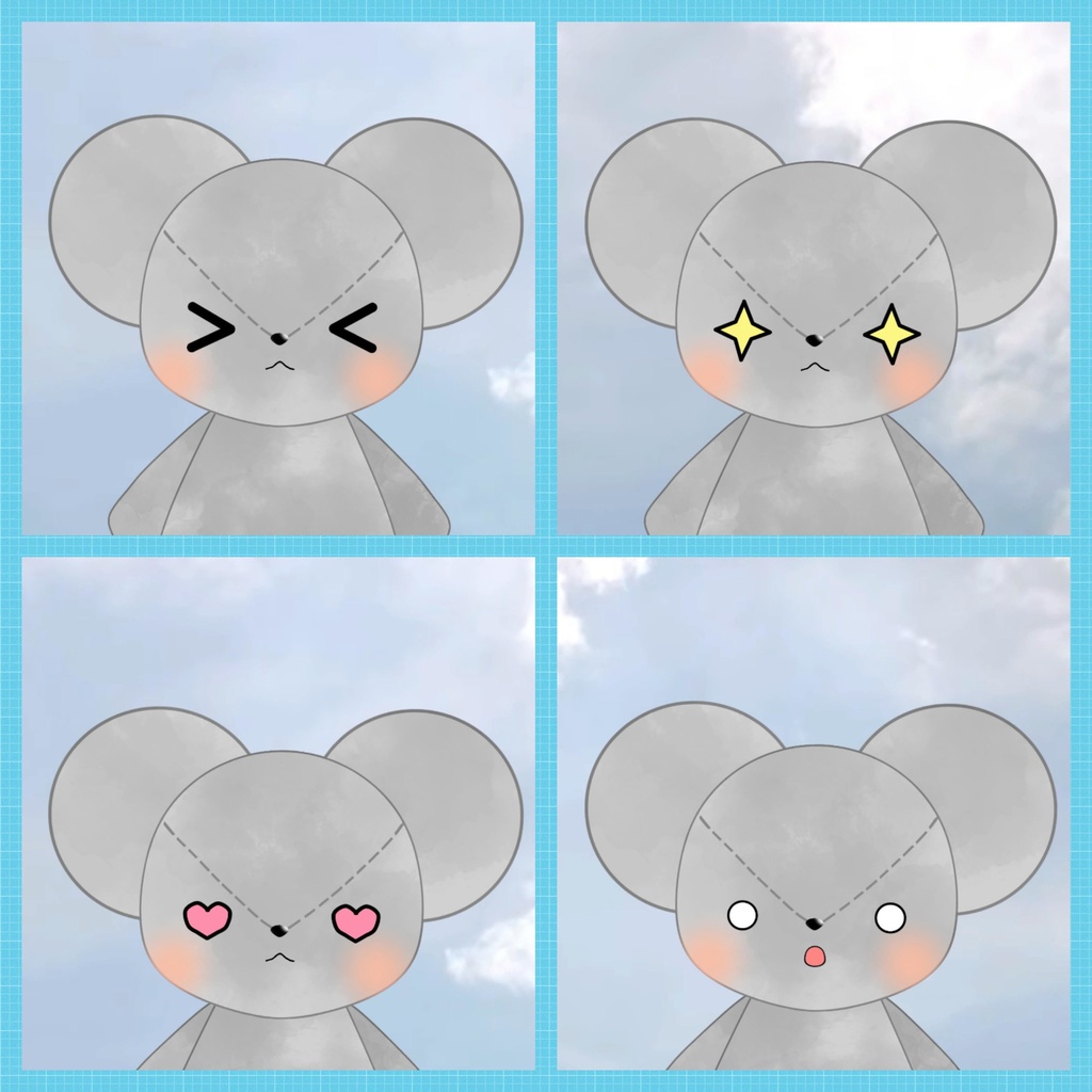 live2d (汎用モデル)ねずみのぬいぐるみ