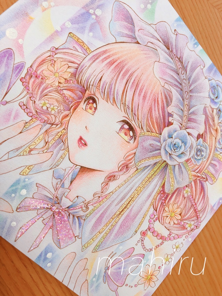 創作【うつつの虹彩】手描きイラスト