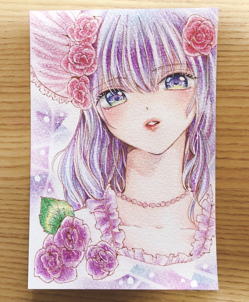 創作【うららかな午後】手描きイラスト 女の子イラスト✩⡱