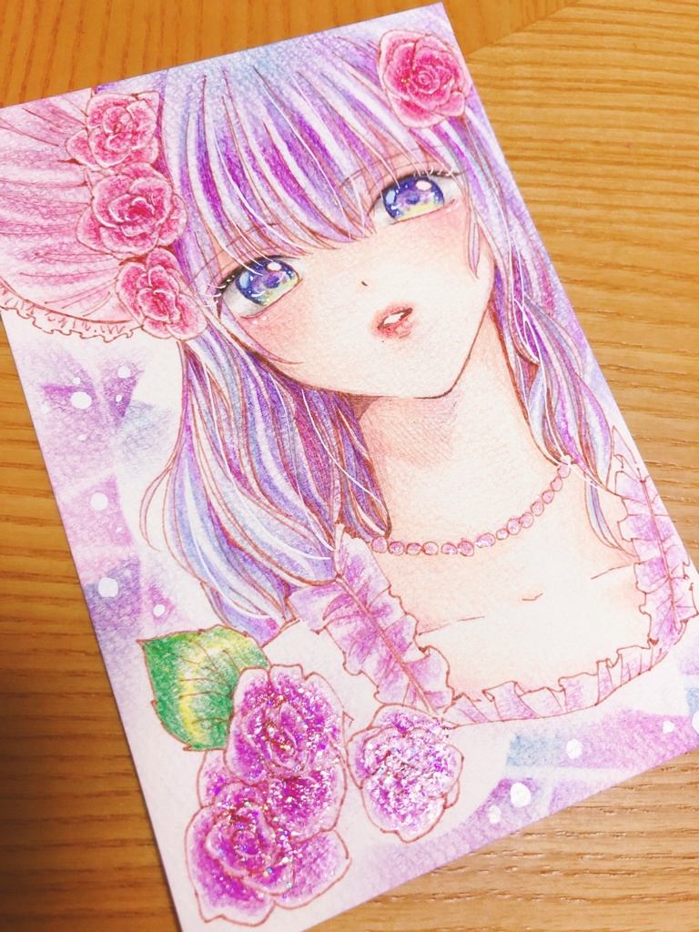 創作【うららかな午後】手描きイラスト 女の子イラスト✩⡱