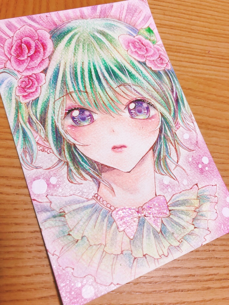 創作【密やかな昼】手描きイラスト 女の子イラスト✩⡱