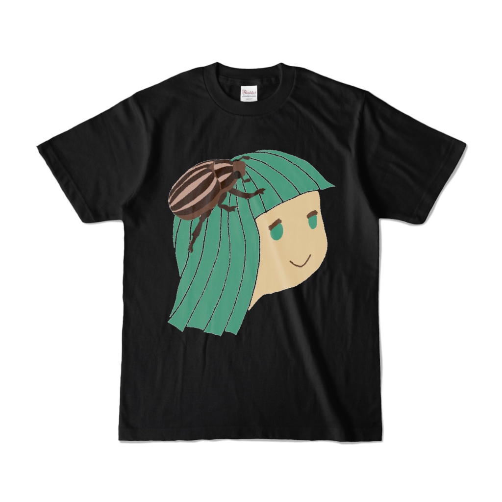 シロスジコガネちゃんTシャツ(濃色)