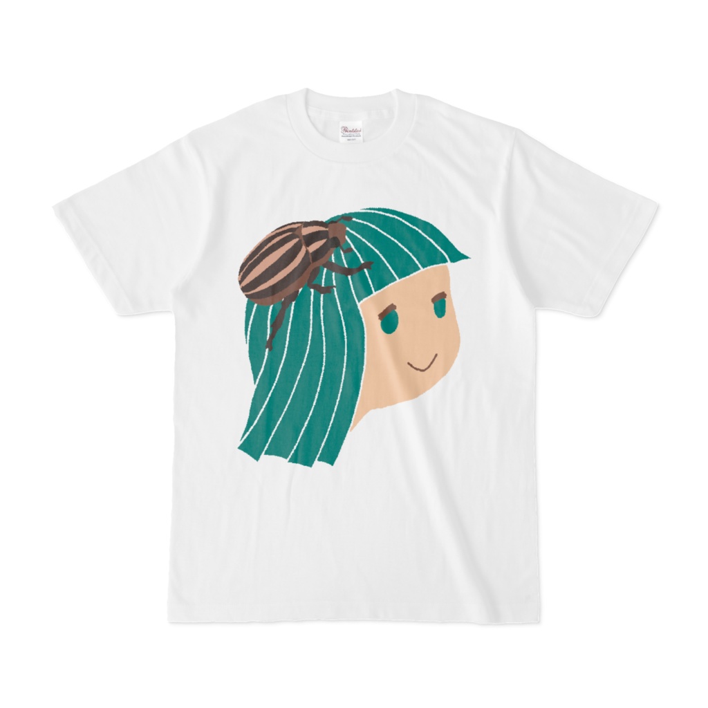 シロスジコガネちゃんTシャツ(白)