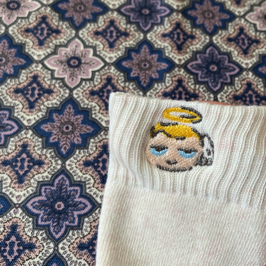 【万聖街】刺繍靴下/ニック&リンセット