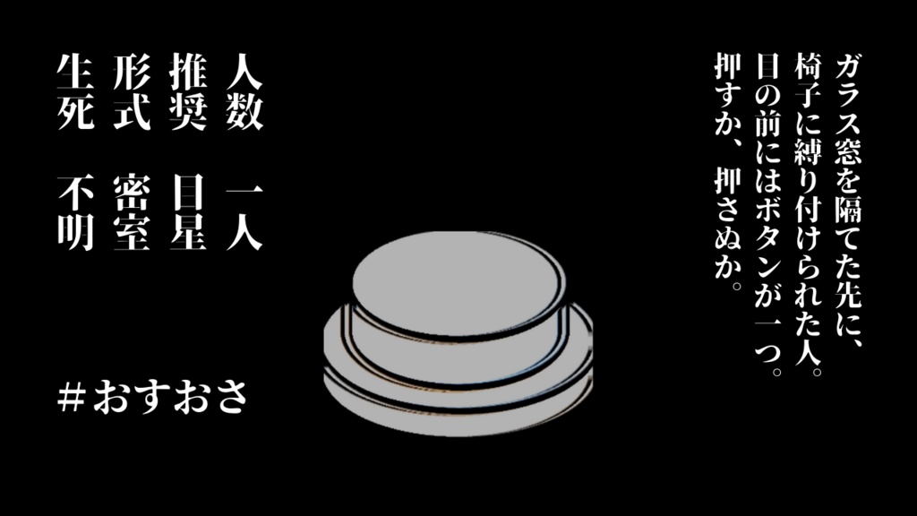クトゥルフ神話TRPG「押すか、押さぬか」