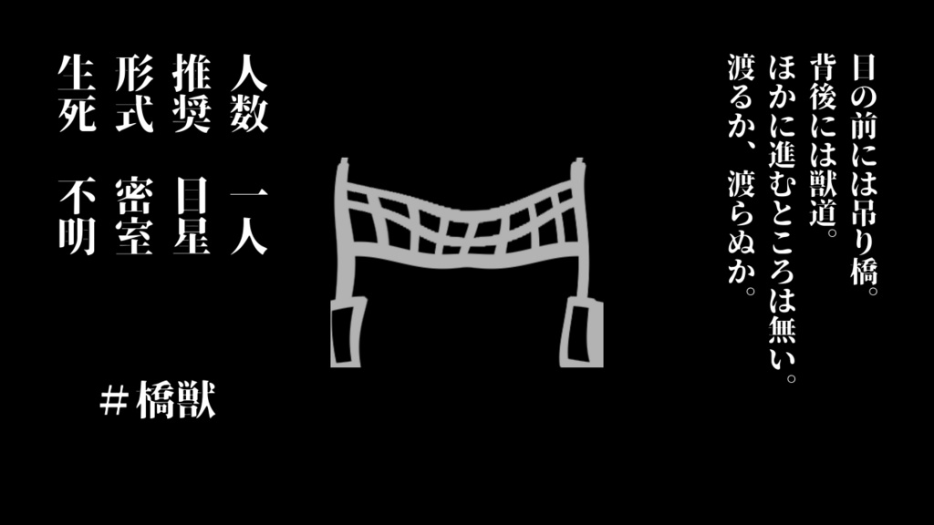 クトゥルフ神話TRPG「渡るか、渡らぬか」