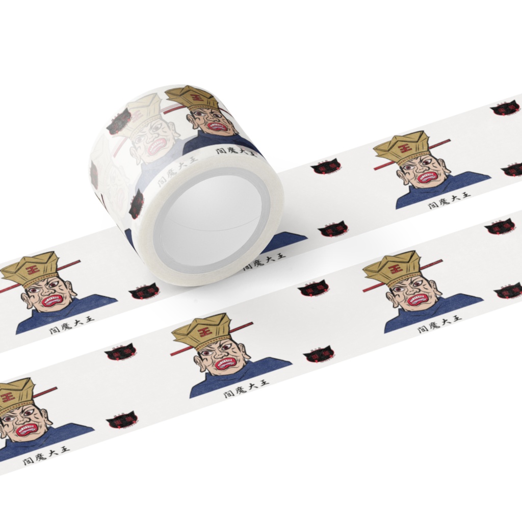 閻魔様×結社黒猫ロゴ