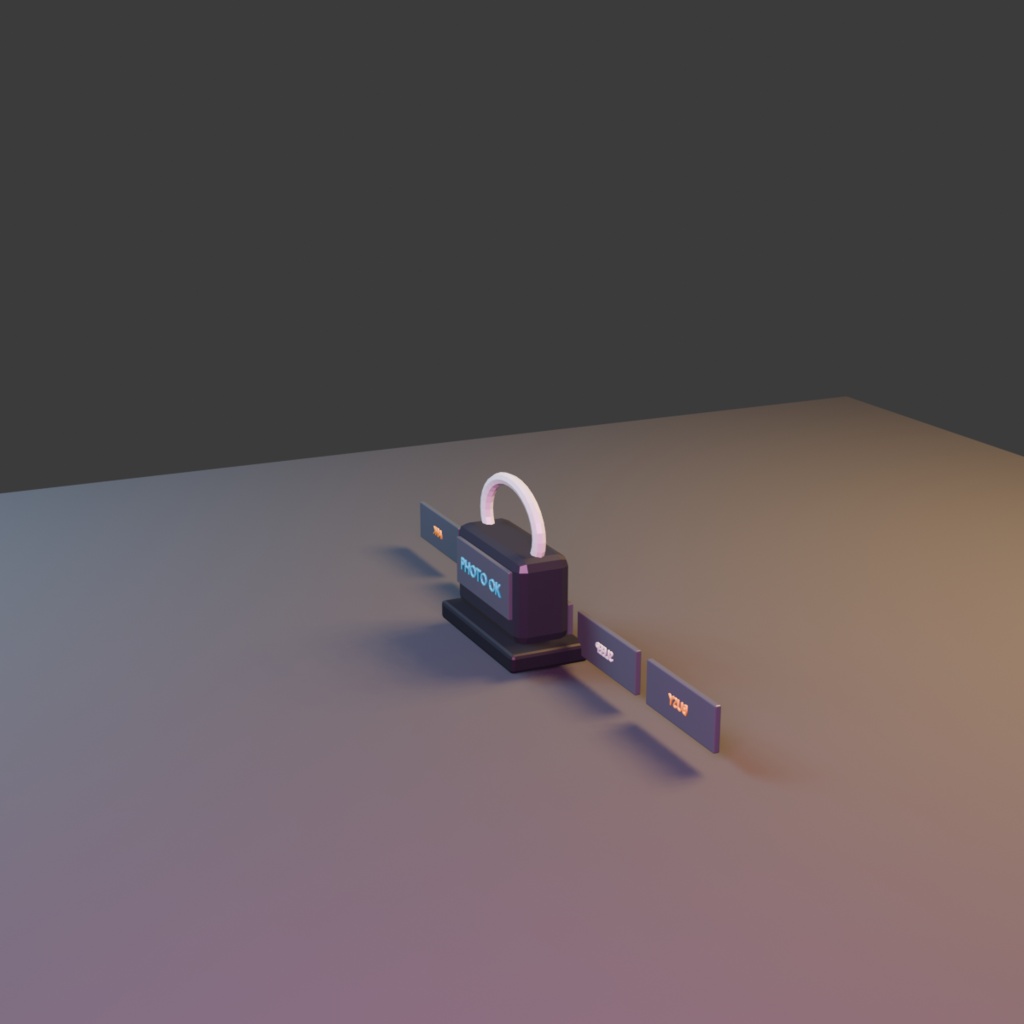 【3D小道具】SoftSignal Status Beacon|状態表示サイン6種【VRChat / Unity / Blender】
