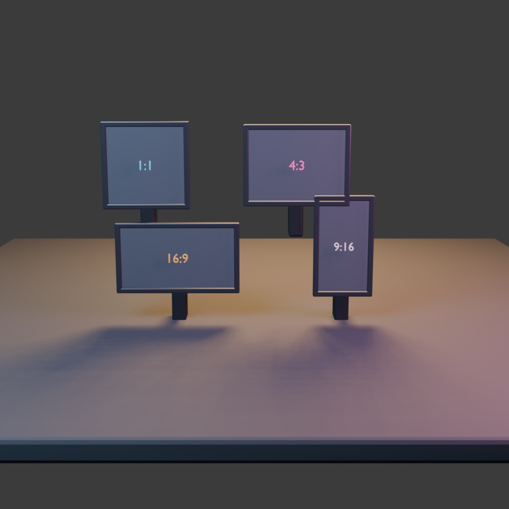 【3D小道具】SoftSignal Photo Frame Kit|縦横4比率【VRChat / Unity / Blender】