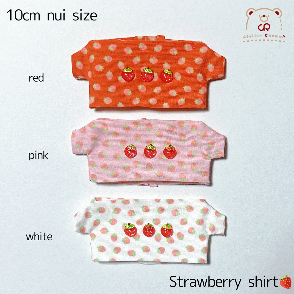 StrawberryShirt🍓／10cm nui size