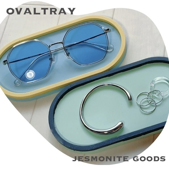 Ovaltray(motifcolor)／JESMONITE