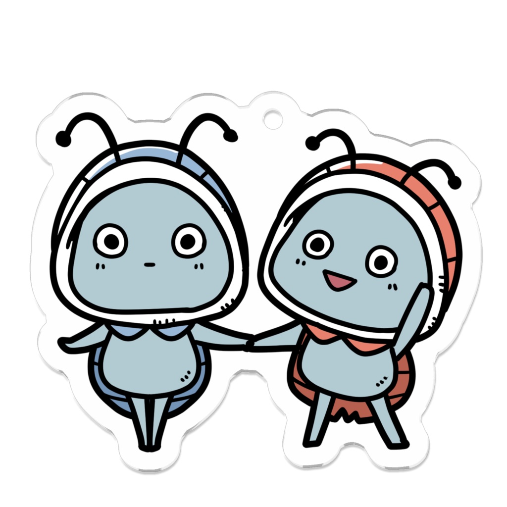 くるりん&くるらん キーホルダー01 - #01 Kururin & Kururan key chain hanging