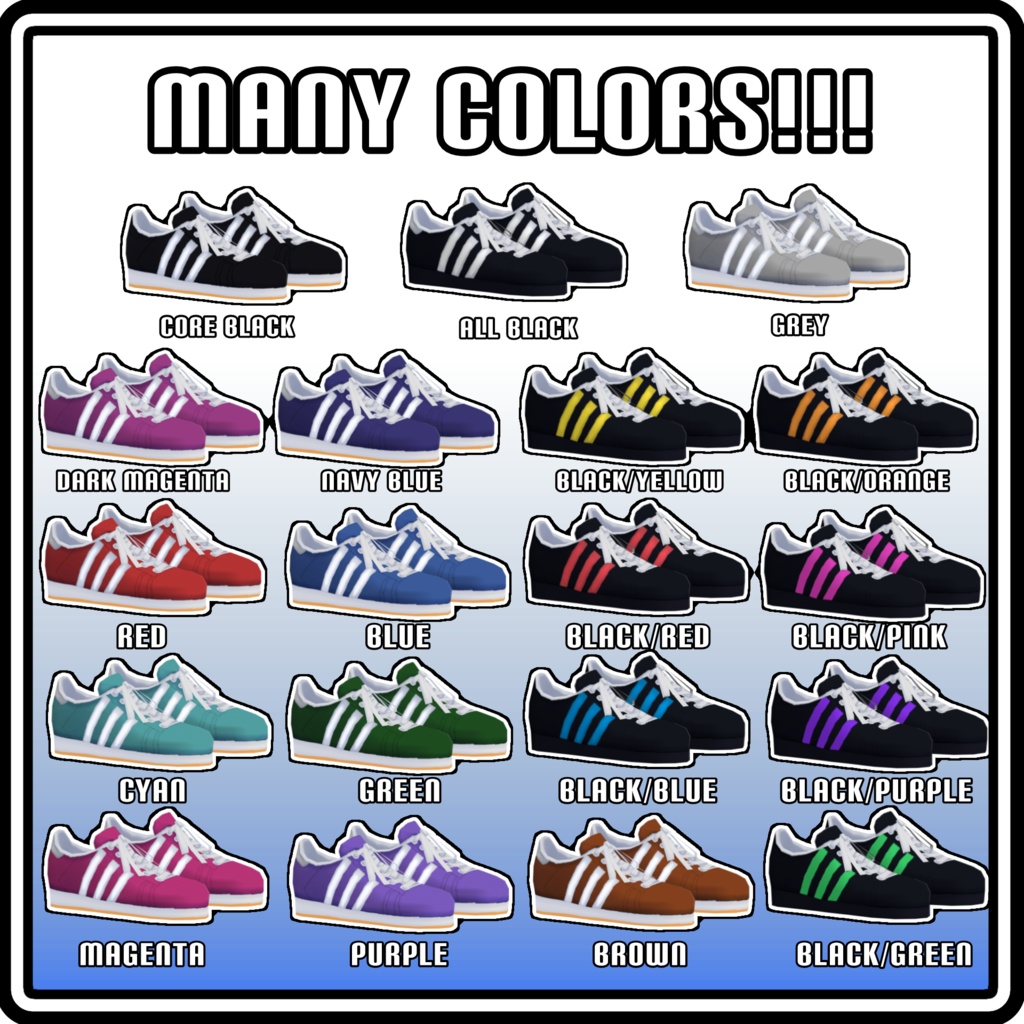 【VRoid】Y2k Adidas Campus 00's Sneakers