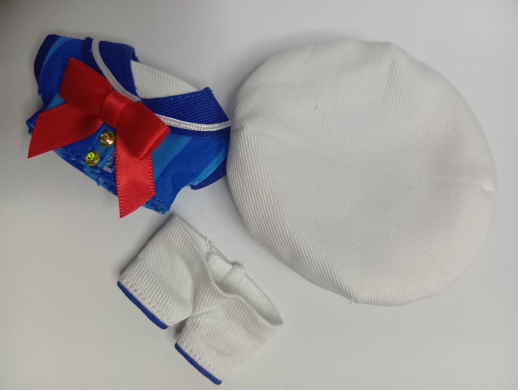 【ぬい服】10〜12cmぬい用 マリンセーラー3点セット